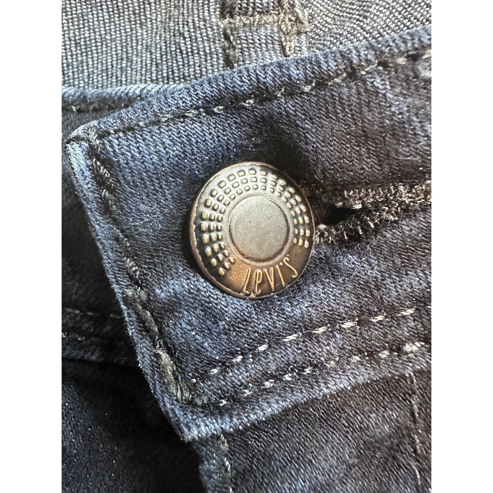 Vintage Levis Skinny Jeans Womens 9M Dark Wash Indigo Stretch Denim Low Rise Y2K - Picture 7 of 16